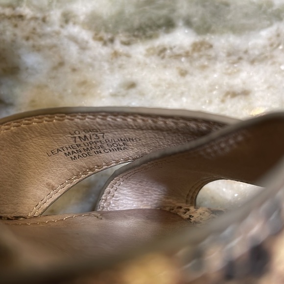 Louise et Cie Gigi Snakeskin Heeled Sandals 7 - Picture 8 of 11